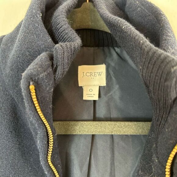 J. Crew factory village coat in navy size 0 - Picture 5 of 10